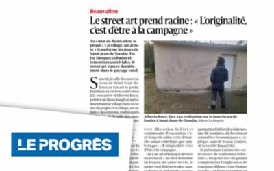 Le Progrès met à l’honneur Alberto Ruce et le street art à Saint-Jean-de-Touslas
