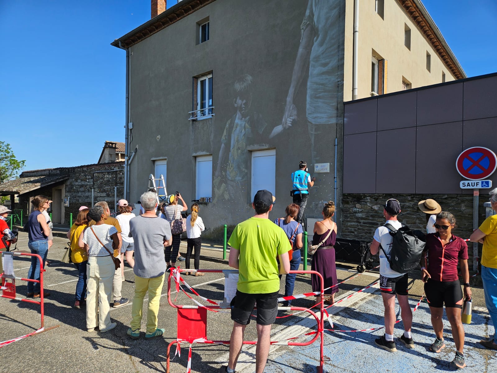 Fresque réalisée dans une commune