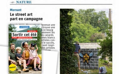 Le Progrès met à l’honneur le street art à Mornant dans son Guide de l’été 2026